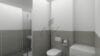 Aus Alt mach Neu & aus DREI mach VIER Zimmer, Terrassenwohnung, Keller, ruhig und zentral Westpark. - Badumbauvorschlag mit WM und Dusche