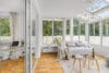 Penthouse-Single-Traum mit großer Dachterrasse am Malerwinkel - Living Übergang Schlafzimmer