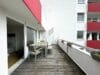 Sonniges und möbiliertes Microappartment mit 25m2 Wohnfläche plus 18 m2 Dachterrasse nähe BMW - Terrassenansicht gen Osten